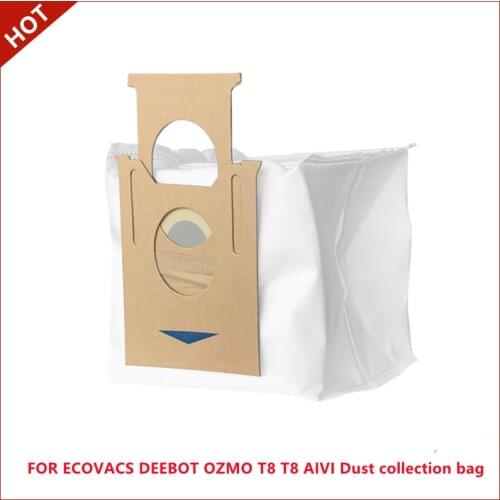 For ECOVACS DEEBOT OZMO T8 T8 AIVI Robot Vacuum Cleaner High Capacity Leakproof Dust Bag Replacement Accessories Parts