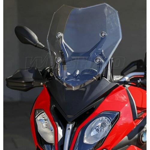 Motorcycle Double Bubble Windshield WindScreen Screen For 2015 2016 2017 2018 BMW S1000XR K49 S 1000 XR Smoke Black Iridium