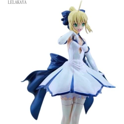 Anime ALTER Fate stay night Saber Lily in sexy Dress Girl PVC action Figure Toy (color Box not include)