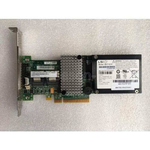 IBM 46M0851 SERVERAID M5015+BBU08 6GB 512MB SAS PCIE RAID CONTROLLER