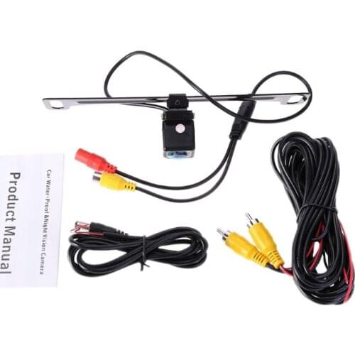 Car Rear View Camera Reverse Backup Camera License Plate 12 IR LED Night Vision
