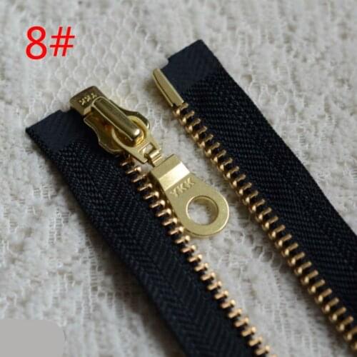 METAL YKK ZIPPER 5#8#10# Single OPEN END HEAVY DUTY FASTENER FOR Coat JACKET OVERCOAT Tailor Instant Repair SEWING ACCESSORIES