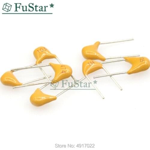 100Pcs 50V Monolithic Ceramic Capacitor 10PF ~ 10UF 22PF 47NF 220NF 1NF 4.7UF 1UF 100NF 330NF 0.1UF 102 104 105 106 103 473 334