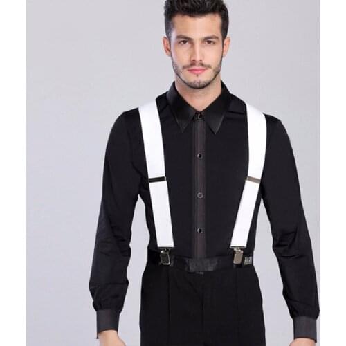 2017 New Male Ballroom Dance Tops For 165-180 Men Dance Shirt Latin Dance Top Dancewear DQ5014