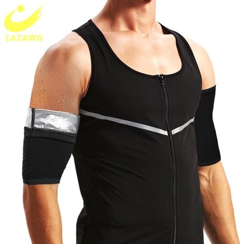 LAZAWG Mens Sanna Arm Strap Body Shaper Trainer Slimming Strap for Weight Loss Fat Burning Belt Sweat Arm Strap Shapewear