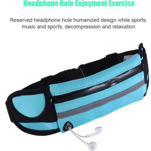 Newly Waterproof Running Belt Waist Pouch Fanny Pack Outdoor Camping Sport Hiking Zip Bag