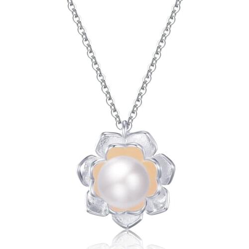 MENGYI Fashion Charm Flower Pearl Necklace & Pendant For Women Party Wedding Gift Jewelry Accessories