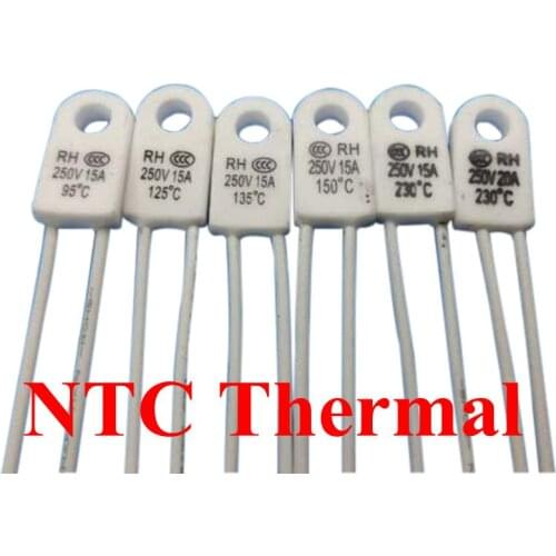 RH 95C 115C 125C 130C 135C 150C 180C 230C 240C Degree RH cutoff temperature fuse 15A 250V fan motor thermal fuse