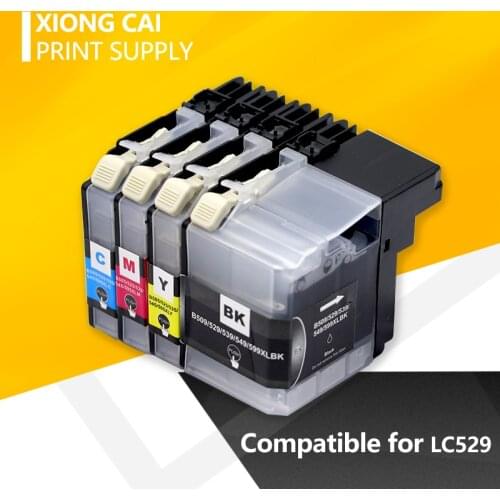 High quality Ink cartridge 4pcs for Brother LC529 for DCP J100 DCP J105 MFC J200 Compatible Ink cartridge
