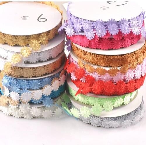 Width1.8cm Multicolor Flower Lace Ribbons For Crafts Gifts Wrapping Ribbon DIY Embroidered Fabric Wedding Party Home Decor c2410