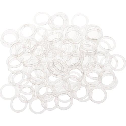 100 Pieces Rings For Bra Bikini, Bikini Closure Plastic Sewing Accessories