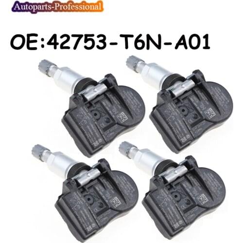 4 PCS Car Auto Parts 42753-T6N-A01 42753T6NA01 For Honda For 2018 2019 2020 Acura TLX TPMS Sensor Tire Pressure Monitor 433MHZ