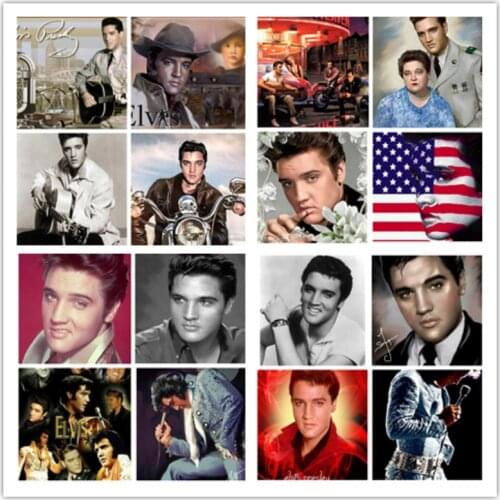 Diamond Painting Diamond Embroidery Full Round Drill Elvis Presley 5D DIY Diamond Mosaic Picture of Cross Stitch Kits Home Decor