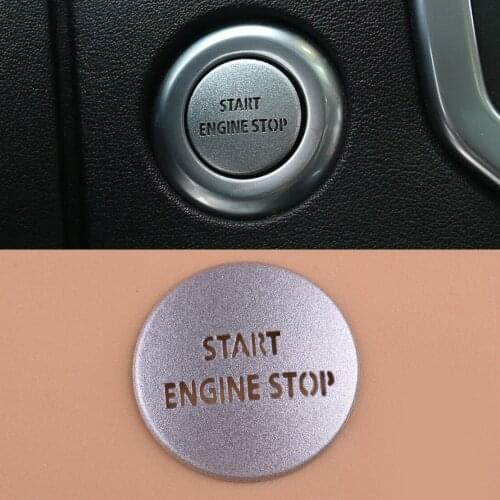 Car Engine Start Stop Push Button Switch Trim Cover Fit For Land Rover Discovery 4 Range Rover Sport 2010 2011 2012 2013 Styling