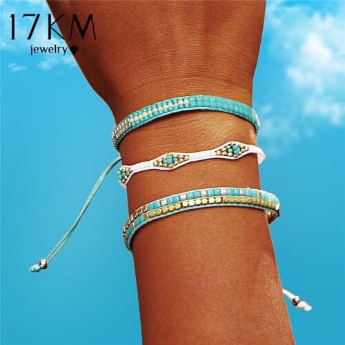 Bohemia Beads Weave Rope Friendship Bracelets For Woman Men Cotton Handmade Charm Bracelet & Bangles Ethnic Jewelry Gifts