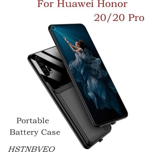 HSTNBVEO Portable Battery Charger Cases For Huawei Honor 20 External PowerBank Charging Power Case For Honor 20 Pro Battery Case