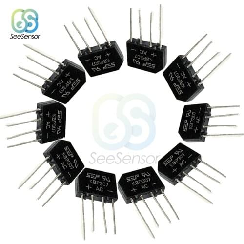 10Pcs/lot 3A 700V KBP307 Diode Bridge Rectifier KBP 307 Power Diode Electronic Components
