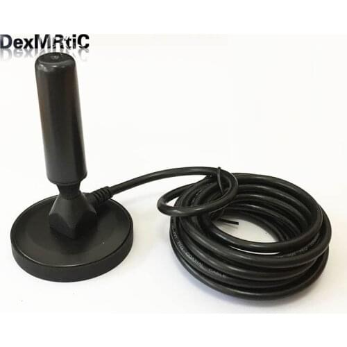 DVB-T/FM electrical equipment tool 20dbi high gain dual band indoor aerial sucker base 3m IEC electric device accessories