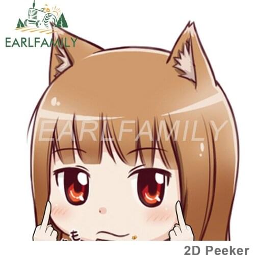 EARLFAMILY 13cm x 12.6cm for Spice And Wolf Peek Campervan Car Sticker Car Assessoires Decal Graffiti Windshield Surfboard Decor