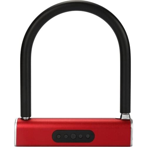 Intelligent BT Password U-lock Glass Door Anti-theft Locks APP Control Waterproof Household Lock for Motorcycle U1