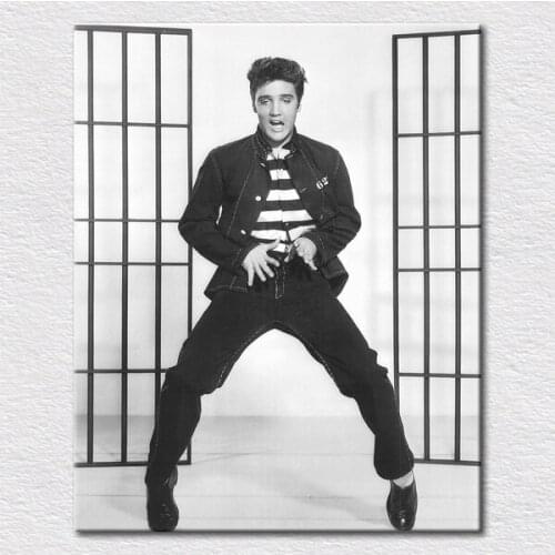 Canvas prints classcal oil painting picture famous music star Elvis Aron Presley cool room decor art craft
