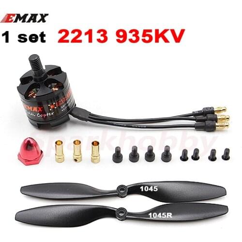 1set EMAX 2213 MT2213 935KV Multi Copter Multicopter Brushless Motor with 1045 Propellers 3S 4S Lipo RC Multicopter Quadcopter