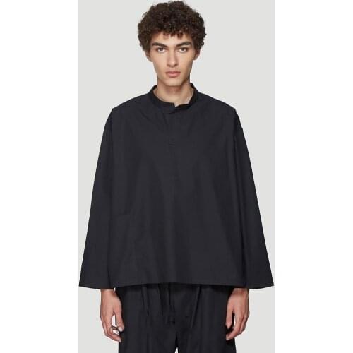 New mens clothing Hair Stylist GD Fashion Original Street pullover stand collar shirt plus size costumes