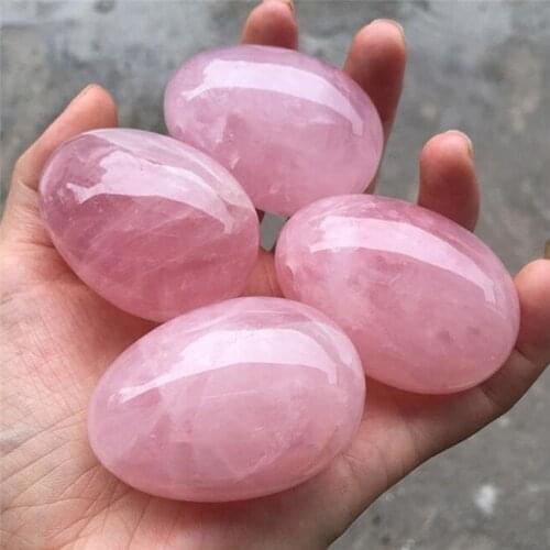 Natural Rose Quartz Crystal Egg Ball Magic Sphere Healing Kegel Exercis Stone