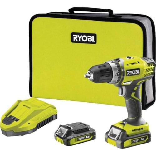 Ryobi R14DDELL15S 14.4Volt / 1.5Ah Li-ion Double Cordless 2 Speed Screwdriver