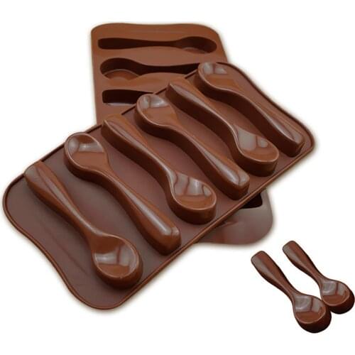 Chocolate Silicone Mold Spoon Baking Mold Chocolate Candy Jelly DIY Mold Baking Tool Cake Tools Kitchen Accessories Mold