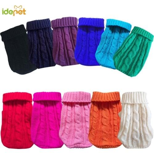 Dog Clothes For Large Small Dogs Jacket Cat Clothing For Pet Dog Sweater Dogs Coat Chihuahua knitted Pure Shirt Cat Vest Costume