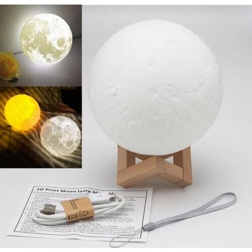 LED USB Magical Moon Night Light Lamp Table Desk Moonlight Birthday Gift