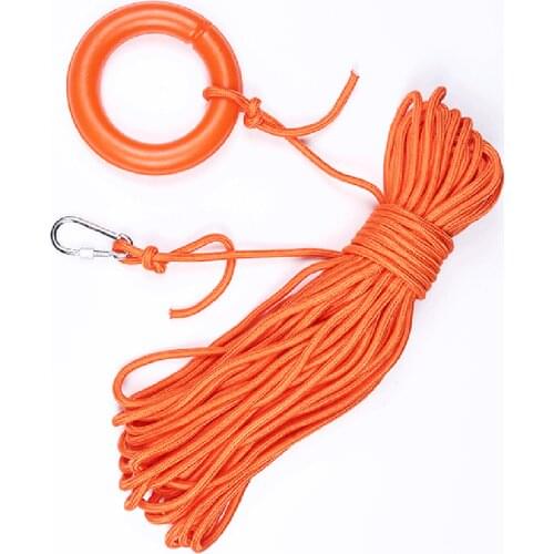 30M Reflective Diving Life Saving Rope Float Line Floating Ring Combination Boating Snorkeling Water Rescue Reflective Ropes