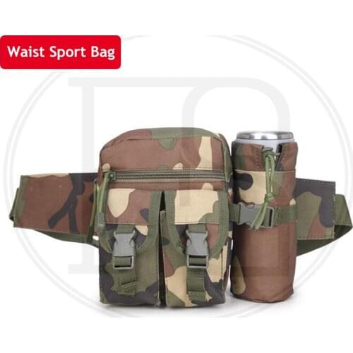 Tactical Men Sport Waist Bag Fanny Pack Travel Running Waist Bag With Detachable Water Bottle Bag Hiking Cycling Belt Bag