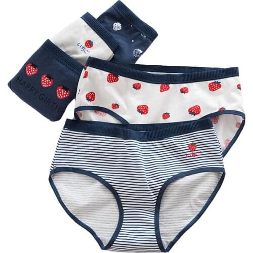 5Pcs Panties Women Cotton Underwear Printing Seamless Lovely Panties Girls Briefs Sexy Lingerie Cute Ladies Panties For Womens