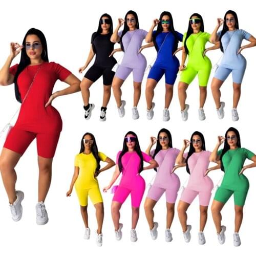Women 2pcs Seamless Yoga Set Sport Suit Gymwear Workout Clothes Short Sleeve Gym Leggins Tracksuit