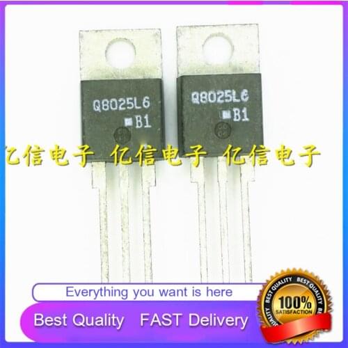 10Pcs/Lot New Original HIGH POWER BIDIRECTIONAL Triode Thyristor Thyristor Q8025L6 (25A800V) Good Quality