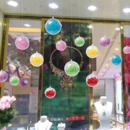 10 Pack Plastic Bath Bomb Mold DIY Craft Clear Plastic Ball Ornaments for Christmas and Party Decorations
