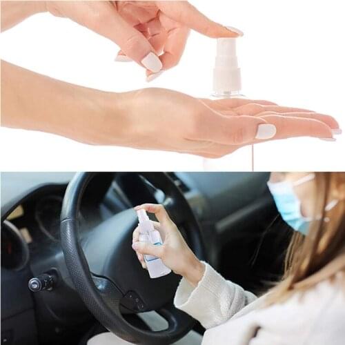 E65F 16Pcs 30ml Clear Empty Mini Mister Spray Bottles Refillable Container Pocket Size Sprayer with Funnels Labels Set Essential