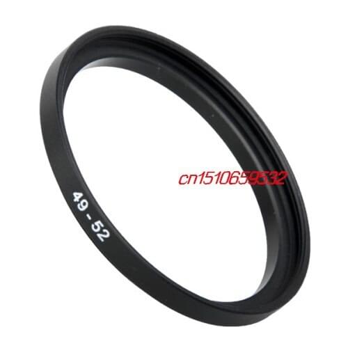 2pcs Sale Black Metal 49mm-52mm 49-52 mm 49 to 52 Step Up Filter Ring Adapter