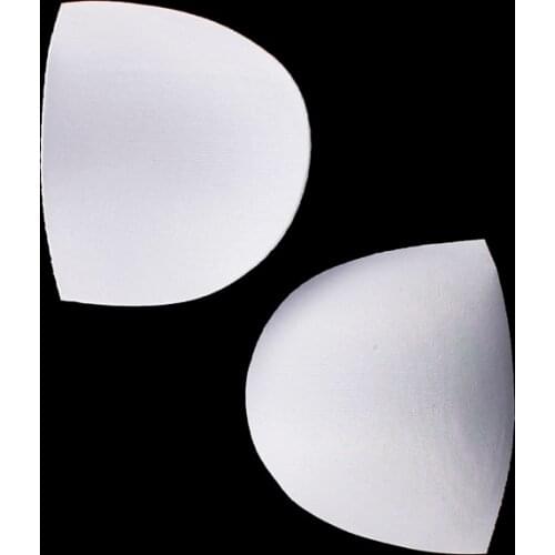 50pair Soft Thin Half Round Cup Pads Sponge Foam Bra For Bikini Padding Insert Bridal Bra Accessorries WB124