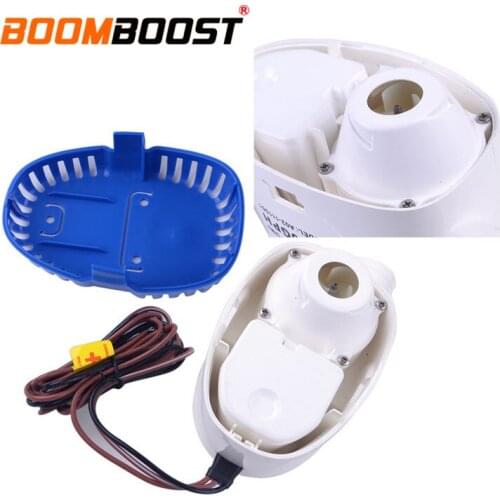 For Boat Marine Automatic For Boat Hulls/Bilges Bait Tanks Bilge 3.2A Float Switch Auto Water Pump 1100GPH DC 12V Submersible