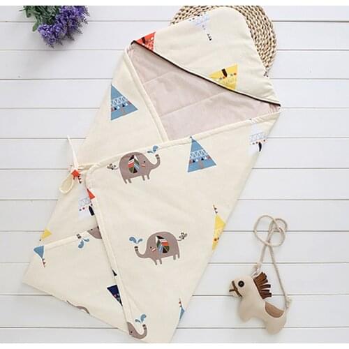 2019 Baby Blanket & Swaddling 3 Layer Ecological Cotton Soft Breathable Newborn Infant Blanket Baby Quilt Bedding Set Manta Bebe