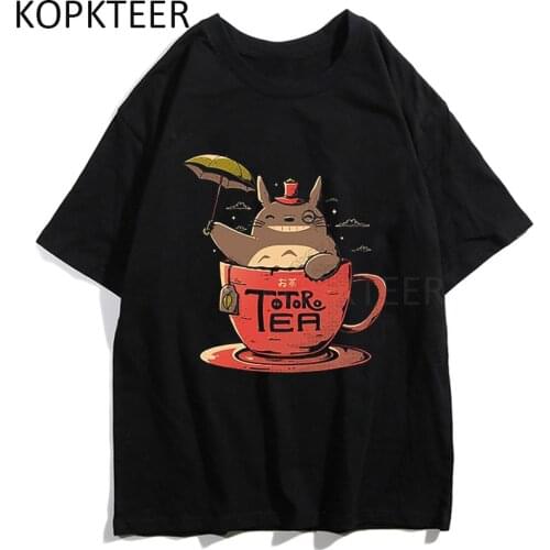 Anime T-shirts My Neighbor Totoro Print T-shirts Men Women Summer T-Shirt Harajuku Tees Tops Summmer Fashion Casual T Shirt Tops