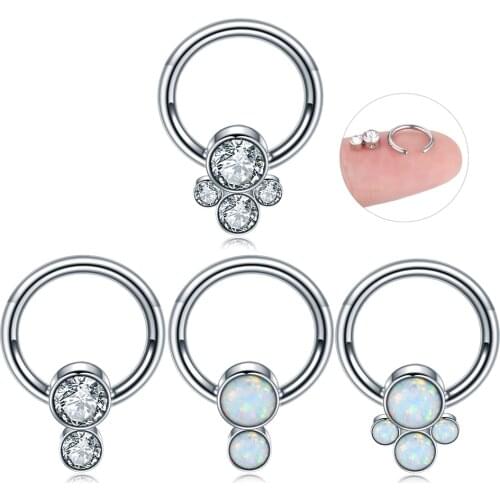 2020 Fashion 1 Piece Nose Septum Piercing Ring Stainless Steel Nose Ring for Women Nose Piercing Jewelry Wholesale