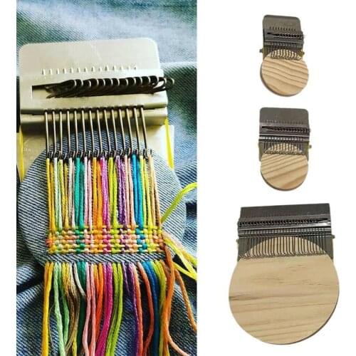 Diy Creative Braiding Patching Machine Hand Knitting Wooden Speed Weve Type Small Loom Tool Stitching And Knitting Loom