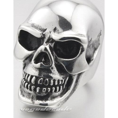 Huge Heavy 316L Stainless Steel Mens Biker Ring 3Y001 Biker Jewellery