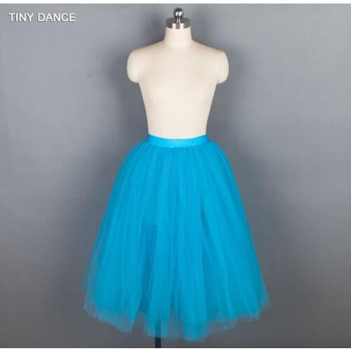 Wholesale Bue/Pink/White Ballet Dance Tutu 5 Layer Soft Tulle Tutu Skirt for Adult Girls Ballet Dancing Practice Tutu 17602