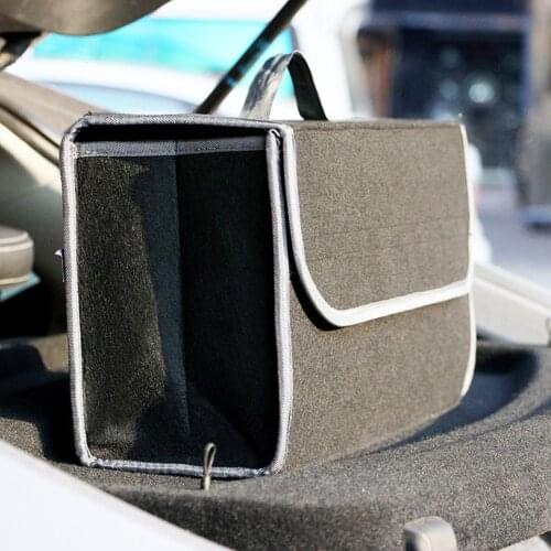 Car Trunk Organizer Car Storage Bag Cargo Container Box Fireproof Stowing Tidying Holder Multi-Pocket Car Styling 50*27*24cm