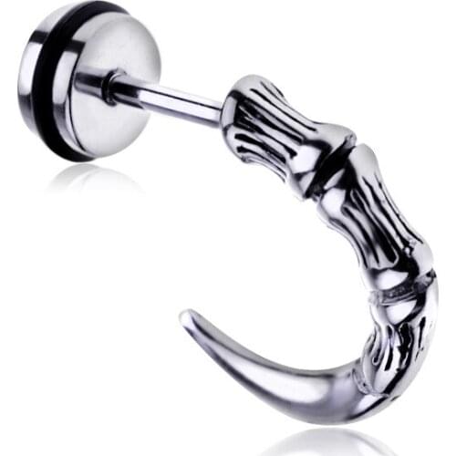 Eagle Claw Earring for Women Stainless Steel Hip Hop Punk Earring Jewelry Charms Korean Statement Earrings on All Ear Piercing